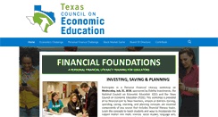 Desktop Screenshot of economicstexas.org