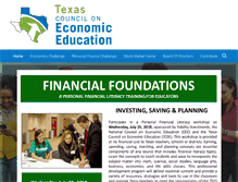 Tablet Screenshot of economicstexas.org